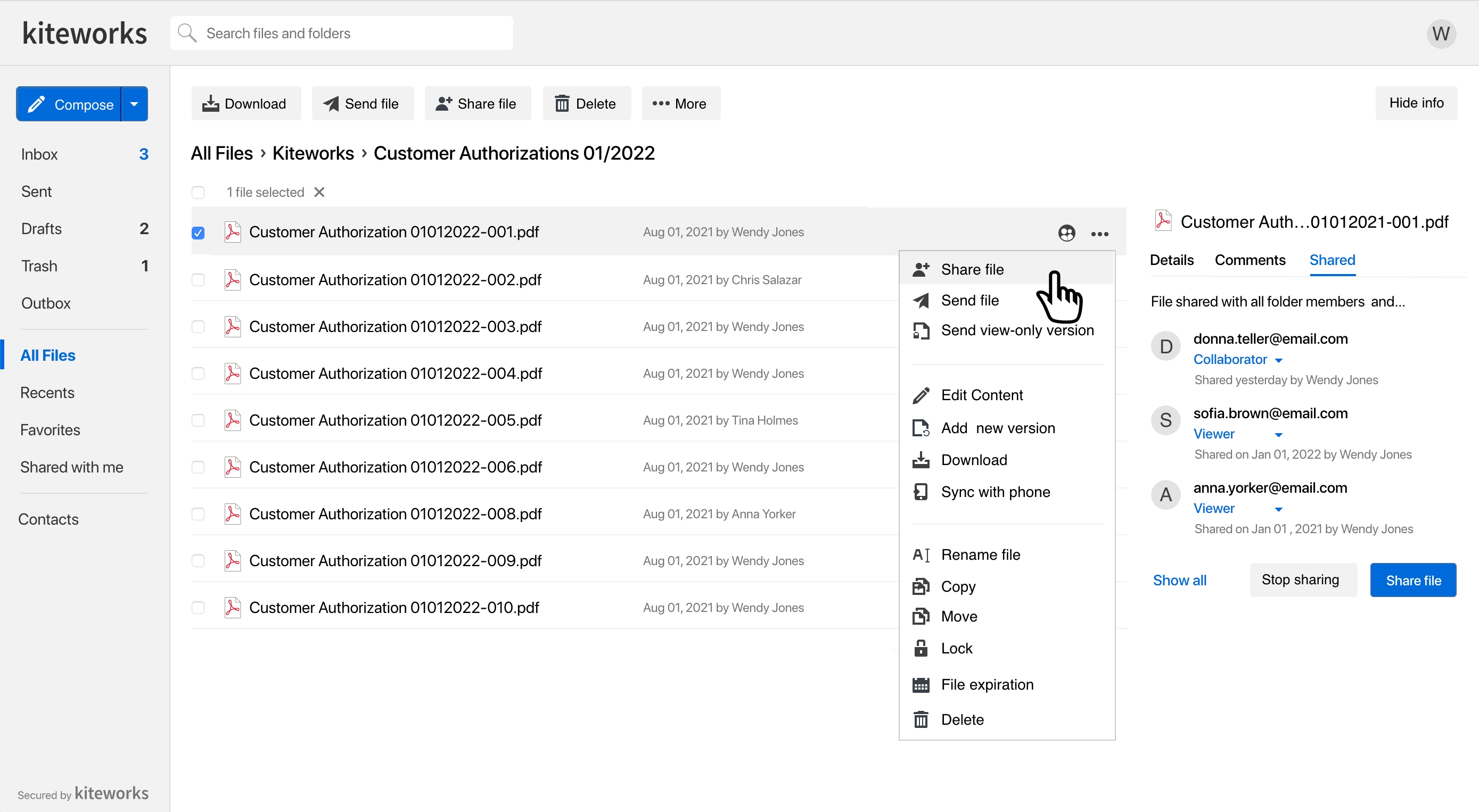 Secure File Sharing