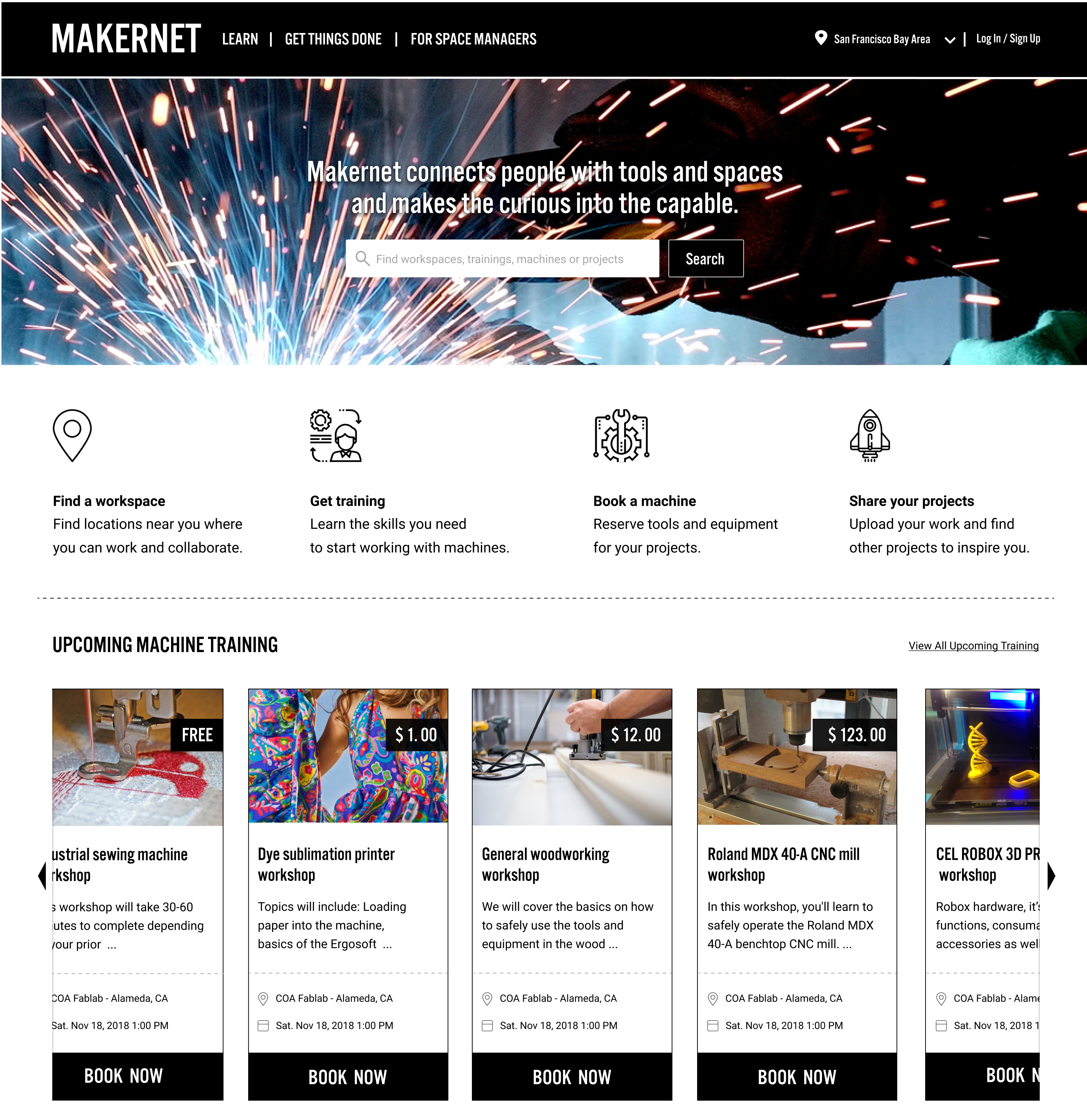 Makernet homepage